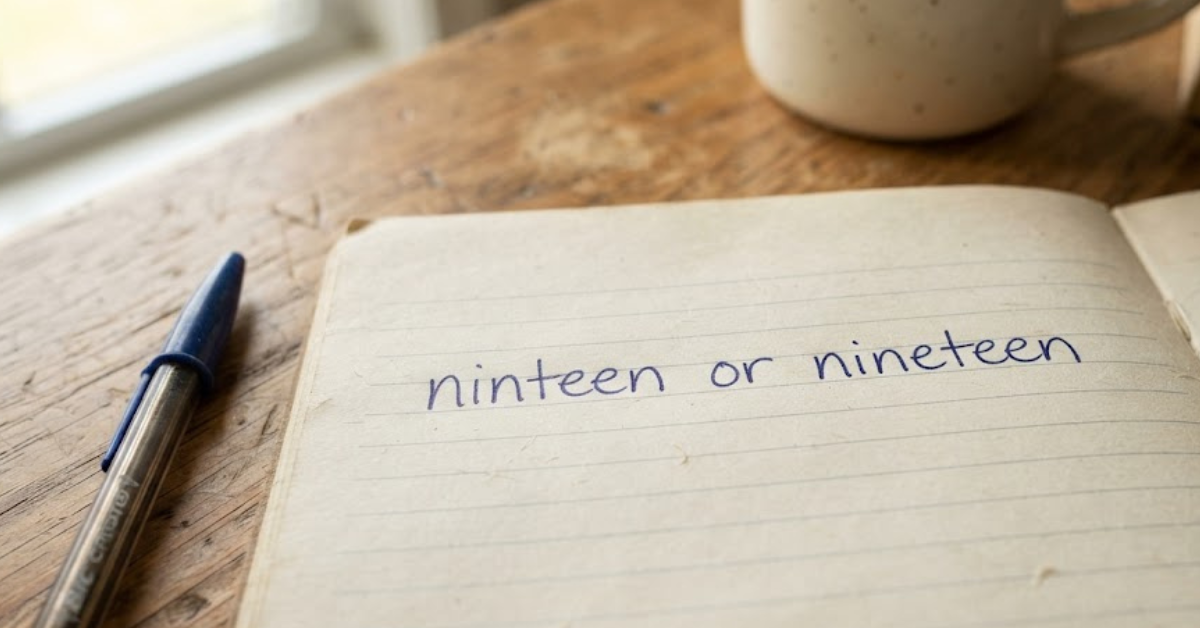 Ninteen or Nineteen: Which Spelling Is Correct?
