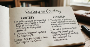 Curtesy vs Courtesy: What's the Difference and Which Is Correct?